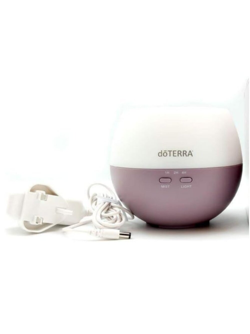 dōTERRA Petal Diffuser Purple & White Ambient Light Adjustable Settings NEW
